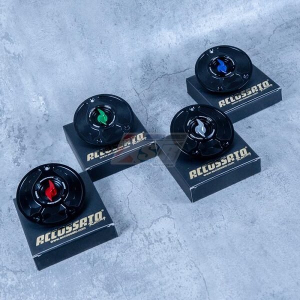 Tutup Tangki Fuel Cap Accossato Kawasaki Z800 ER6N Versys 650 old ZX6R ZX636 13-17 Versys 1000 12-18 Z1000 ZX10R old