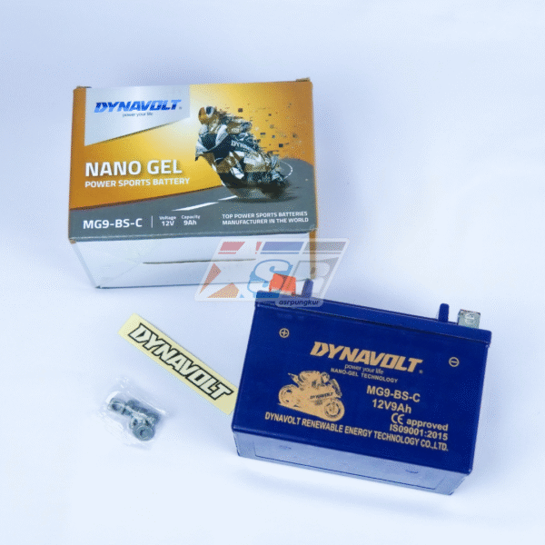Aki Dynavolt Nano-Gel MG9-BS-C - 9Ah Ninja FI, ZX25R, ER6N, Z800 - Gambar 3