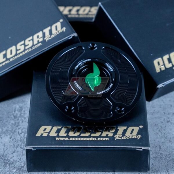 Tutup Tangki Fuel Cap Accossato Kawasaki Z800 ER6N Versys 650 old ZX6R ZX636 13-17 Versys 1000 12-18 Z1000 ZX10R old - Gambar 2