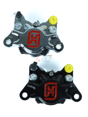 Accossato Kaliper Axial PZ015 84 mm CNC Billet 2p Nickel Plated Original untuk Sepeda Motor CNC Billet Caliper Body 2 Pieces Piston 34mm Alumunium Premium