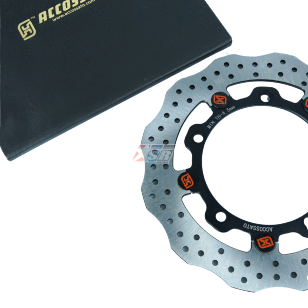 Piringan Cakram Depan Floating Accossato Elite Line Ø267mm Yamaha XMAX Original - Gambar 3