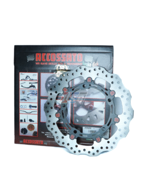 Accossato Piringan Cakram Rem Floating ZX 4 RR Z900 RS Cafe Z 650 Diameter 300mm Tebal 4mm untuk Kawasaki Z900 RS Ninja 650 New Z650 New Elite Line