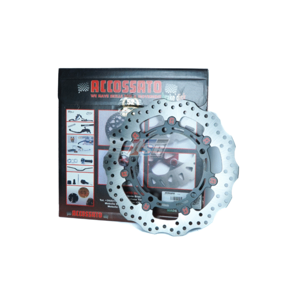 Accossato Piringan Cakram Rem Floating ZX 4 RR Z900 RS Cafe Z 650 Diameter 300mm Tebal 4mm untuk Kawasaki Z900 RS Ninja 650 New Z650 New Elite Line