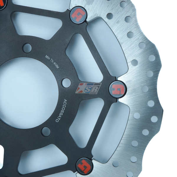 Accossato Piringan Cakram Rem Floating ZX 4 RR Z900 RS Cafe Z 650 Diameter 300mm Tebal 4mm untuk Kawasaki Z900 RS Ninja 650 New Z650 New Elite Line - Gambar 3