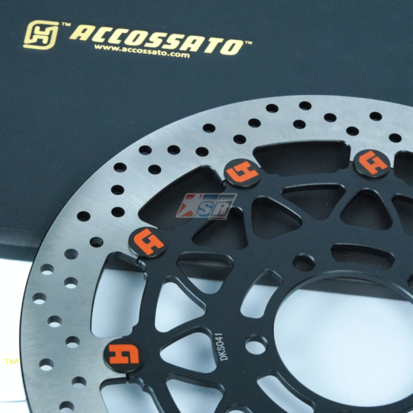 Accossato Piringan Cakram Rem Floating DKS041 Kawasaki ZX10R ZX10RR Z 1000 Z 800 ZX636 - Gambar 5