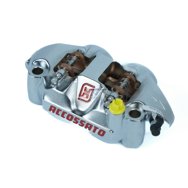 Kaliper Accossato MonoBlok PZ004 Chrome Sandblasted CNC Billet Kanan Caliper Accosato 108mm - Gambar 5