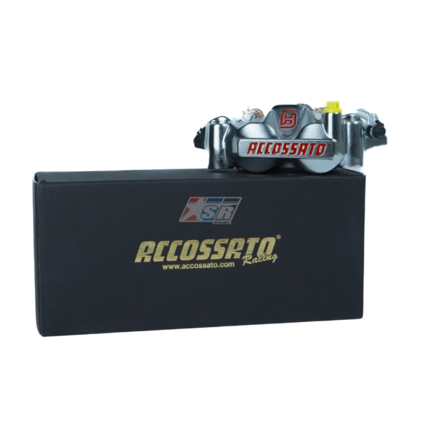 Kaliper Accossato MonoBlok PZ004 Chrome Sandblasted CNC Billet Kanan Caliper Accosato 108mm - Gambar 2