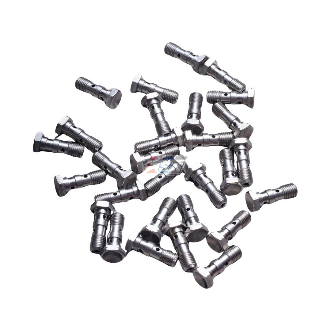Baut Banjo Bolt M10x1.25 Original HEL 2 lubang include 3 ring tembaga