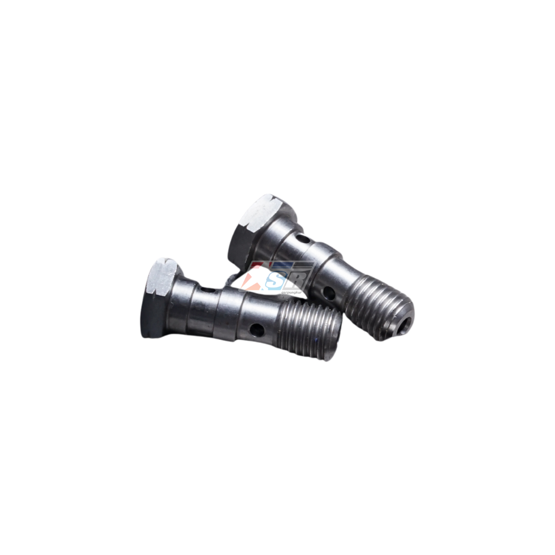 Baut Banjo Bolt M10x1.25 Original HEL 2 lubang include 3 ring tembaga - Gambar 4