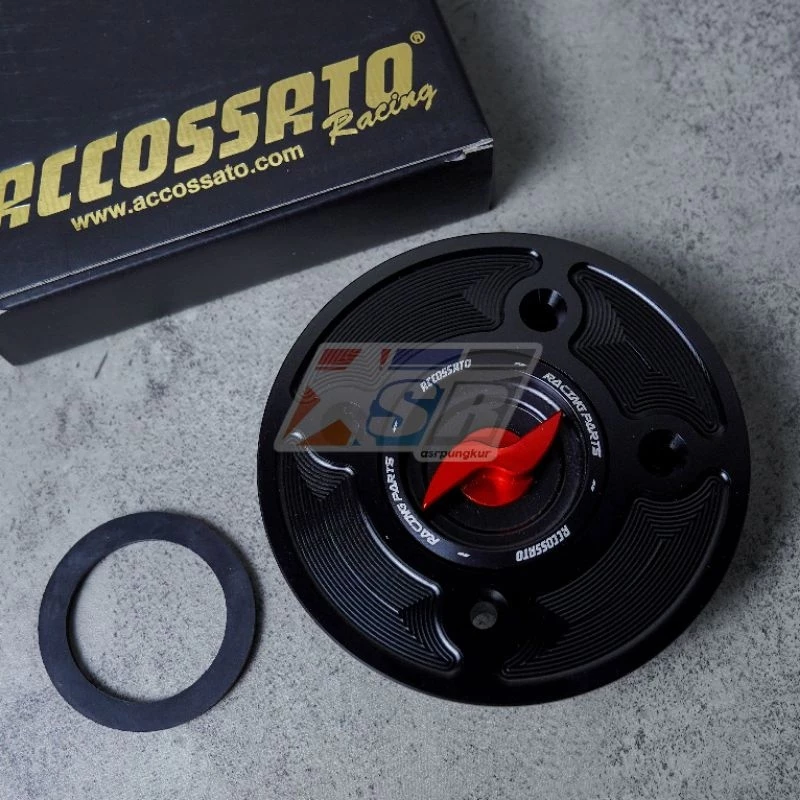 Tutup Tangki Fuel Cap Accossato Yamaha MT 07.MT09.MT10.MT25.R25.R6 CNC Billet